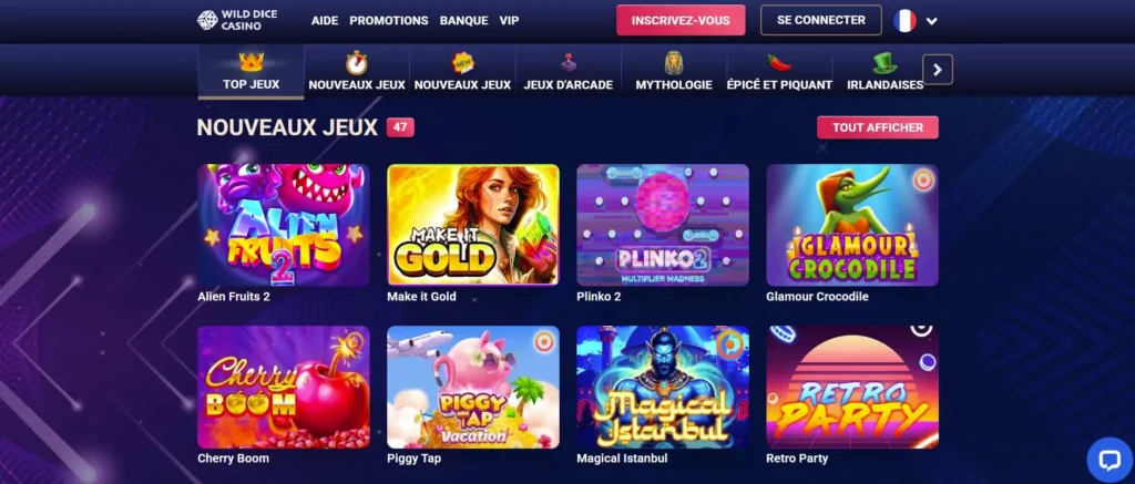 Nouveautés et jeux récents